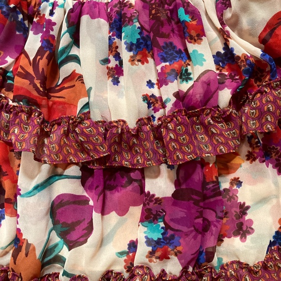 Misa Los Angeles X REVOLVE Burgundy Floral Mini Dress SZ S - Picture 3 of 4